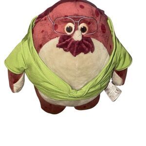 Monsters University Don Carlton Plush Disney Store Pixar Octopus 12” Green Brown